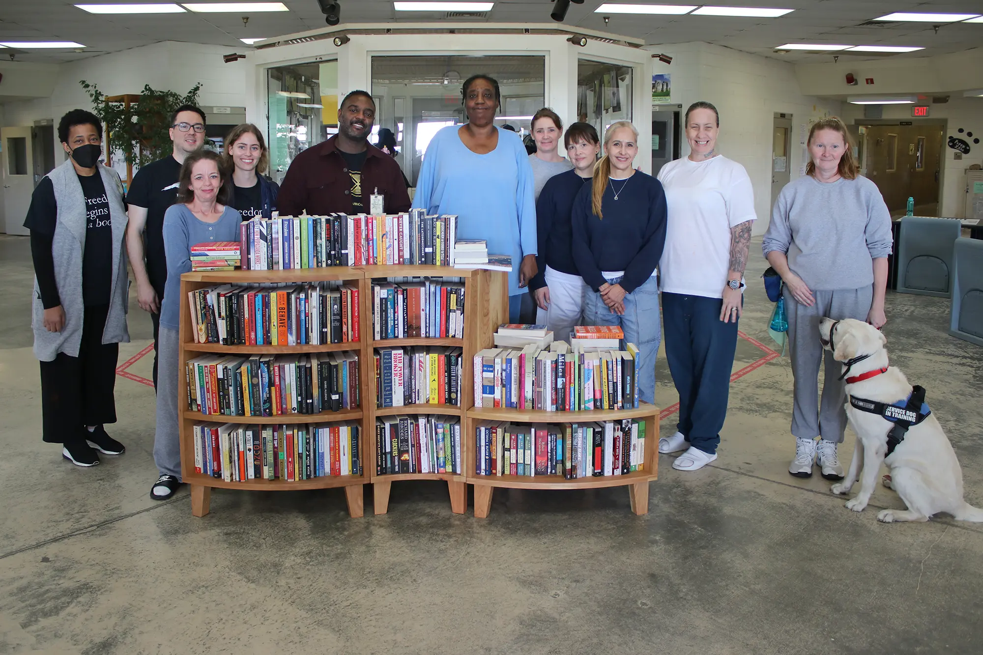 A Freedom Library opening at Central California Women's Facility.