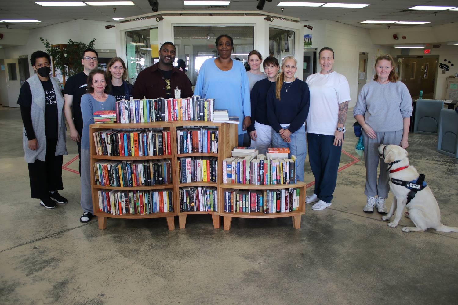 Freedom Library opening at Central California Women's Facility.